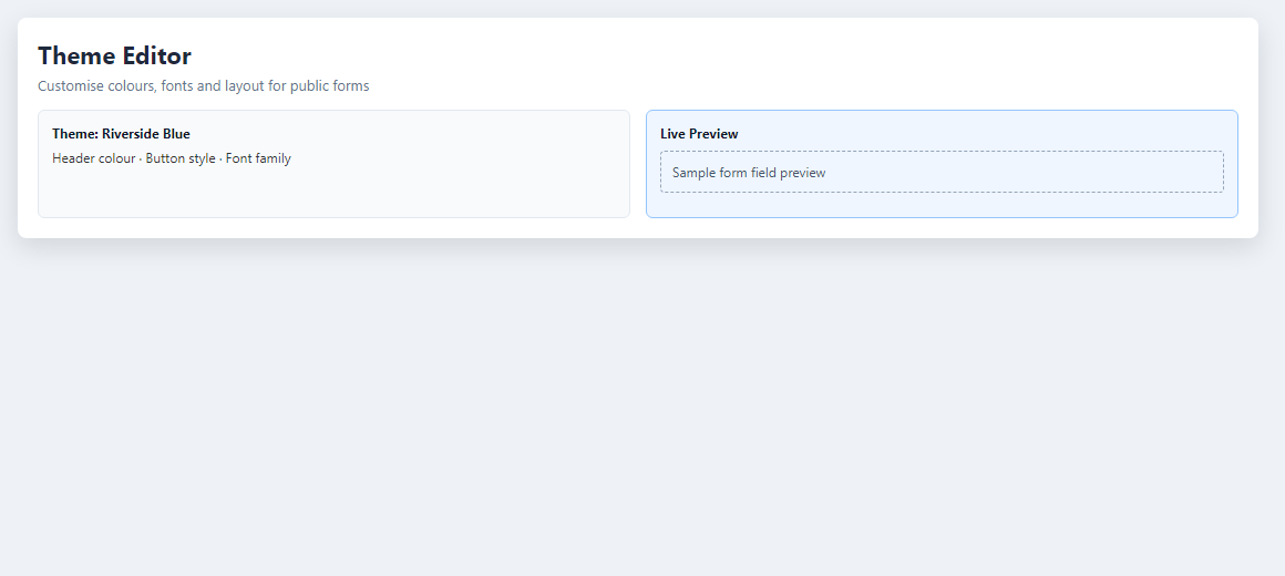 Theme editor